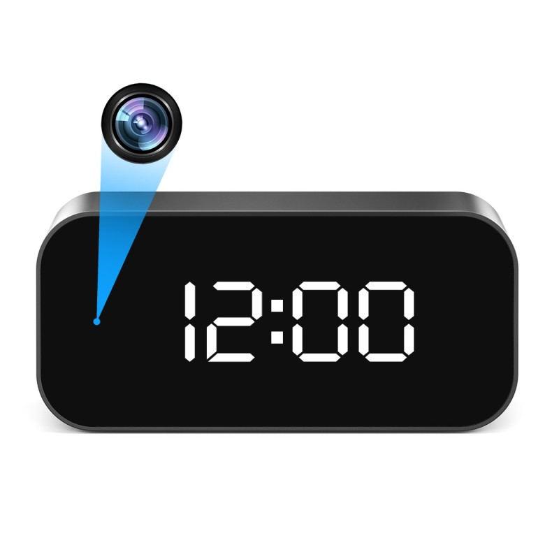 Clock with Full HD WiFi Camera and Recording