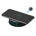 Caméra WiFi Full HD dans réveil avec chargeur à induction