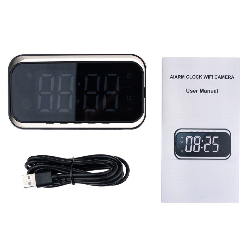 WiFi Full HD Camera Built into a Digital Alarm Clock