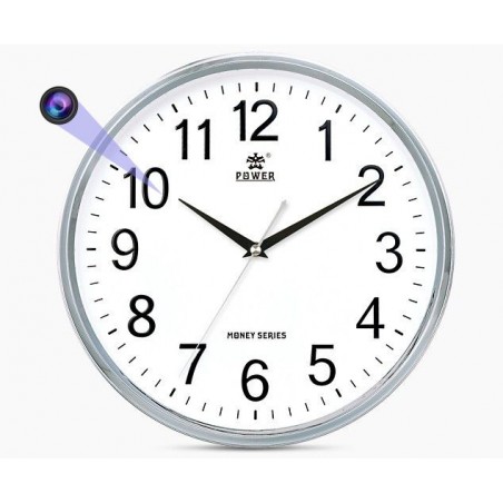 Wall clock camera remotely accessible