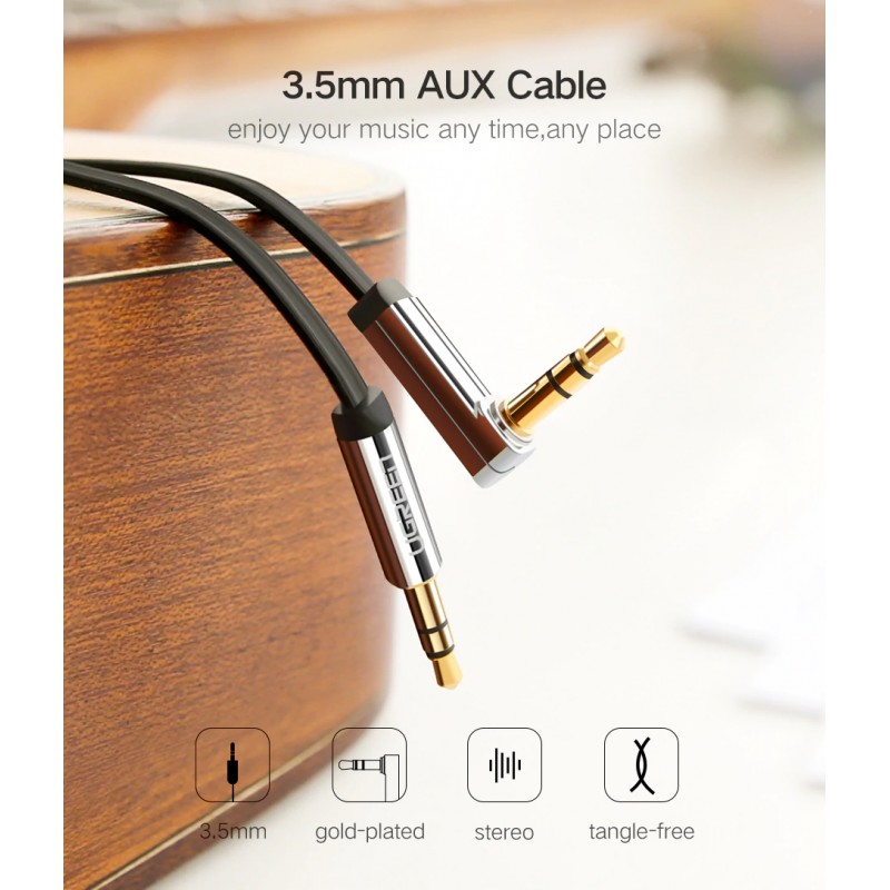CABLE PRISE JACK AUDIO 3.5MM MALE/MALE AUXILIAIRE STEREO PLUG TO PLUG  UNIVERSEL 636764874719