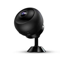 Caméra grand angle WIFI accessible à distance Full HD avec vision nocturne et détection de mouvement