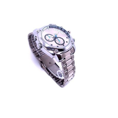 Caméra métallique espion montre Full HD 100 minutes d'autonomie