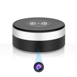 Wireless Phone Charger rotating camera WIFI Full HD Motion detection