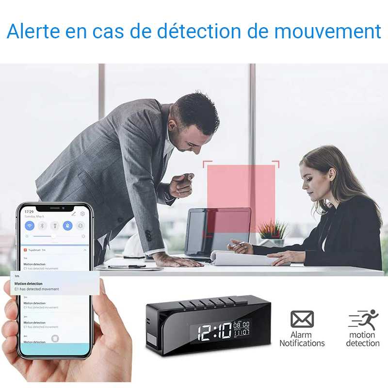 caméra espion wifi Full HD vision nocturne détection de mouvement
